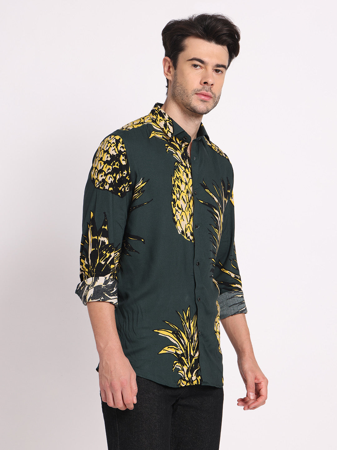 Pineapple Print Summer Shirt for Men