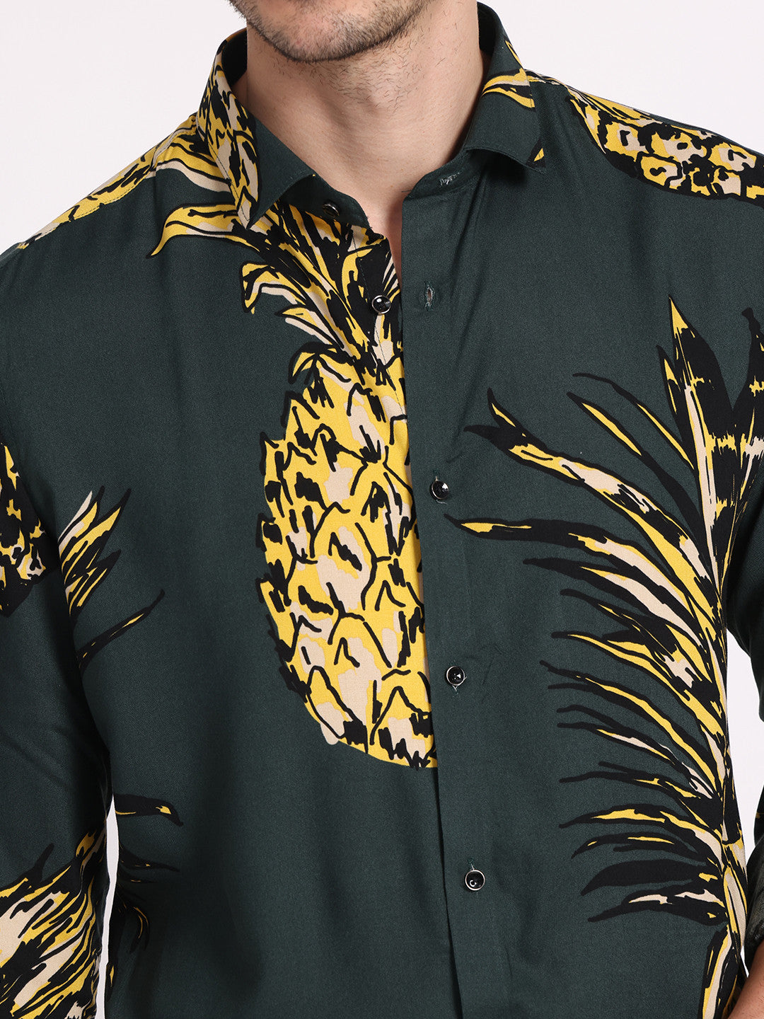 Pineapple Print Summer Shirt for Men