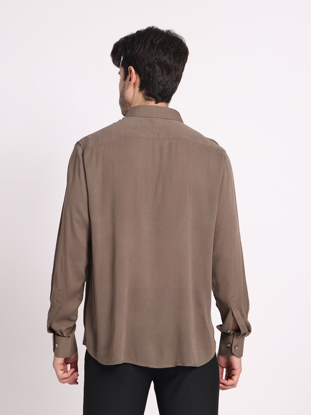 Zerny Premium Crepe Textured Slim Fit Shirt Stylish and Comfortable