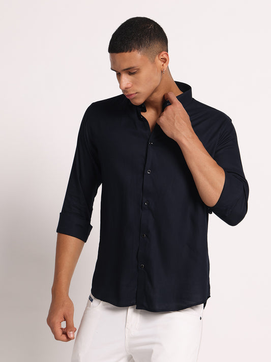 Elegant Navy Blue Shirt