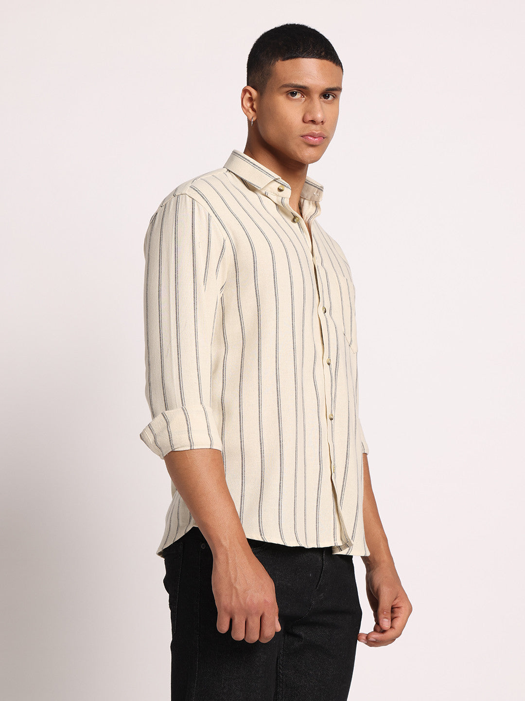 Men’s Striped Cotton Shirt