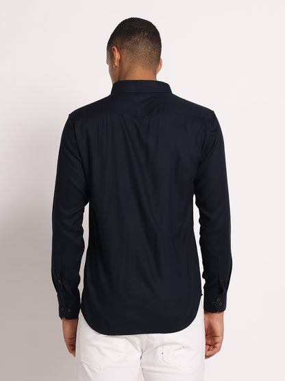Elegant Navy Blue Shirt