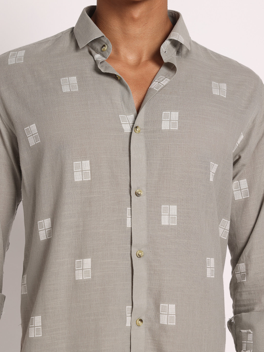 100% Cotton Embroidered Shirt