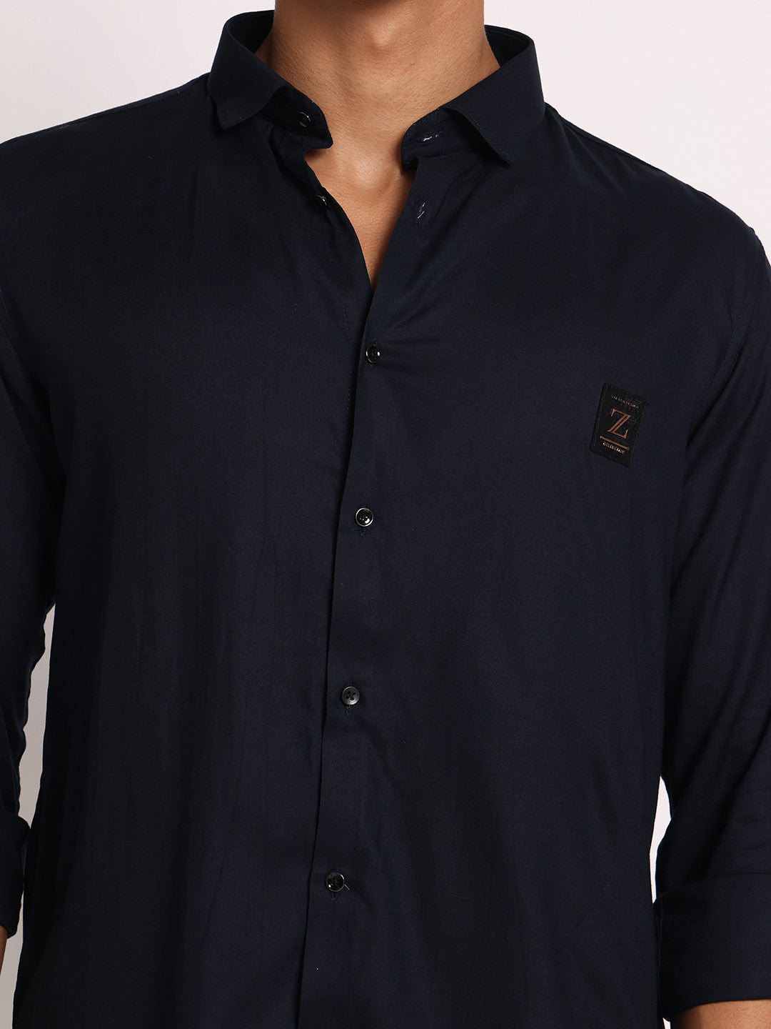 Elegant Navy Blue Shirt
