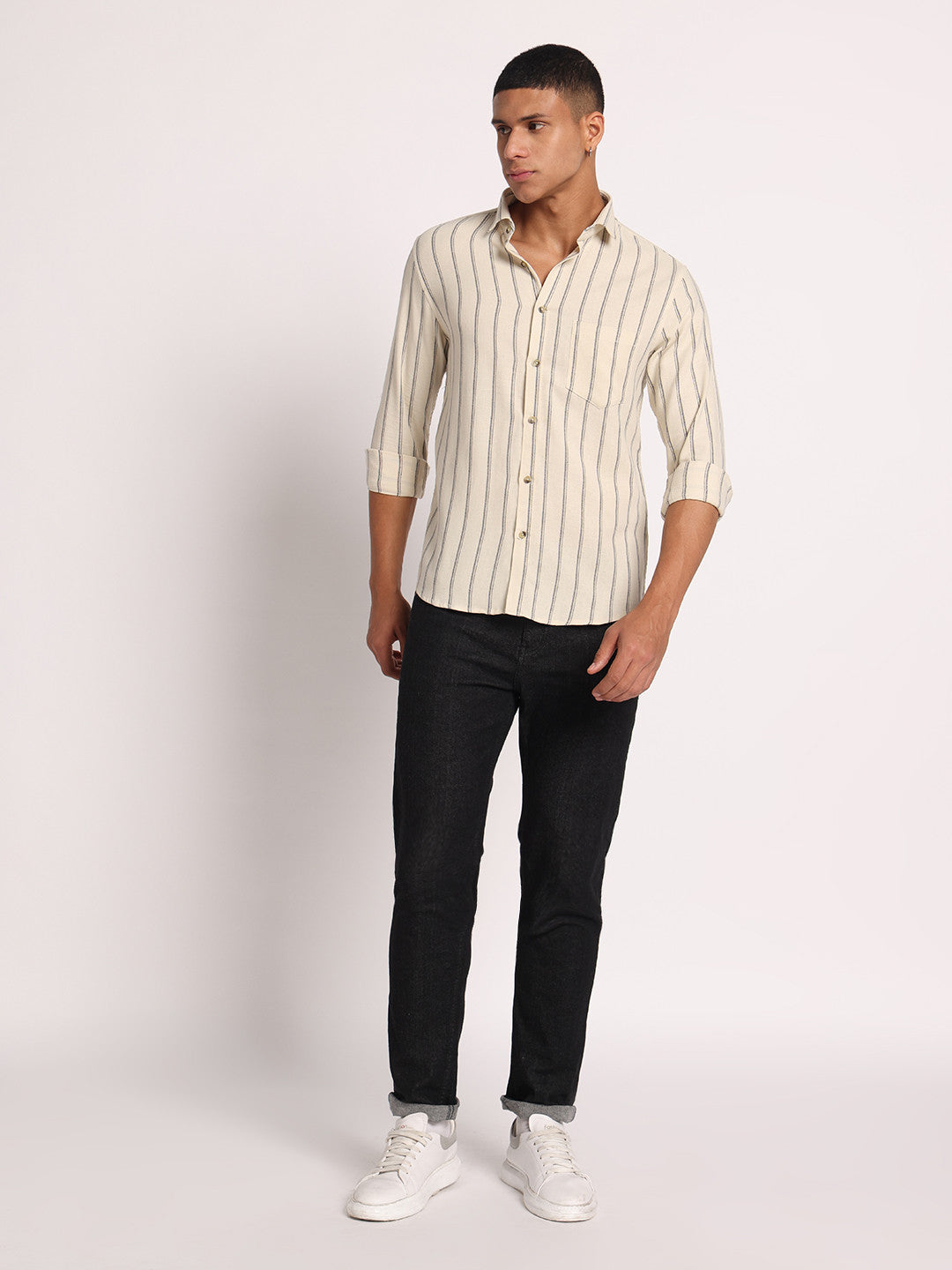 Men’s Striped Cotton Shirt