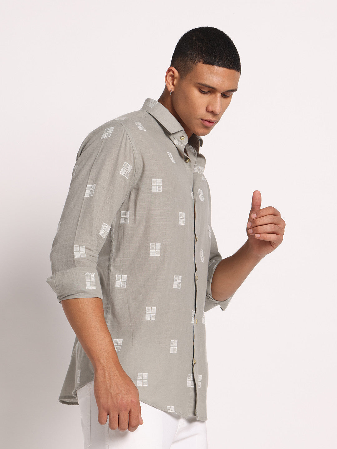 100% Cotton Embroidered Shirt